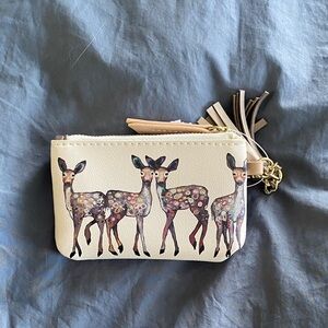 Charming Cream Deer Print Women's Bag